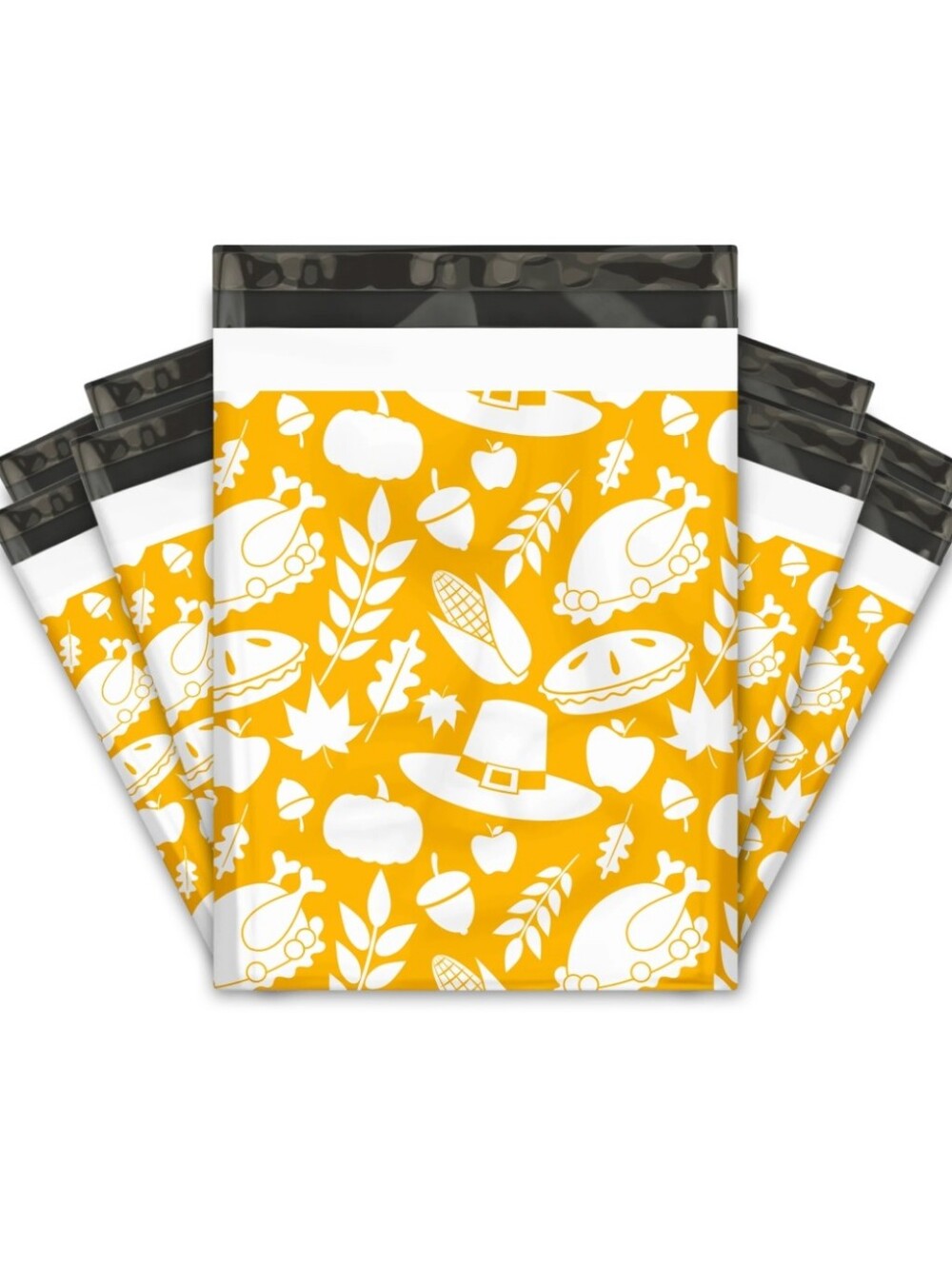 25ct, 10x13 "THANKSGIVING" POLY MAILERS